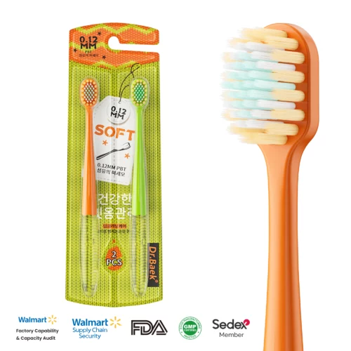 Dr. Baek 20102 Ultra‑Soft PBT Toothbrush Set